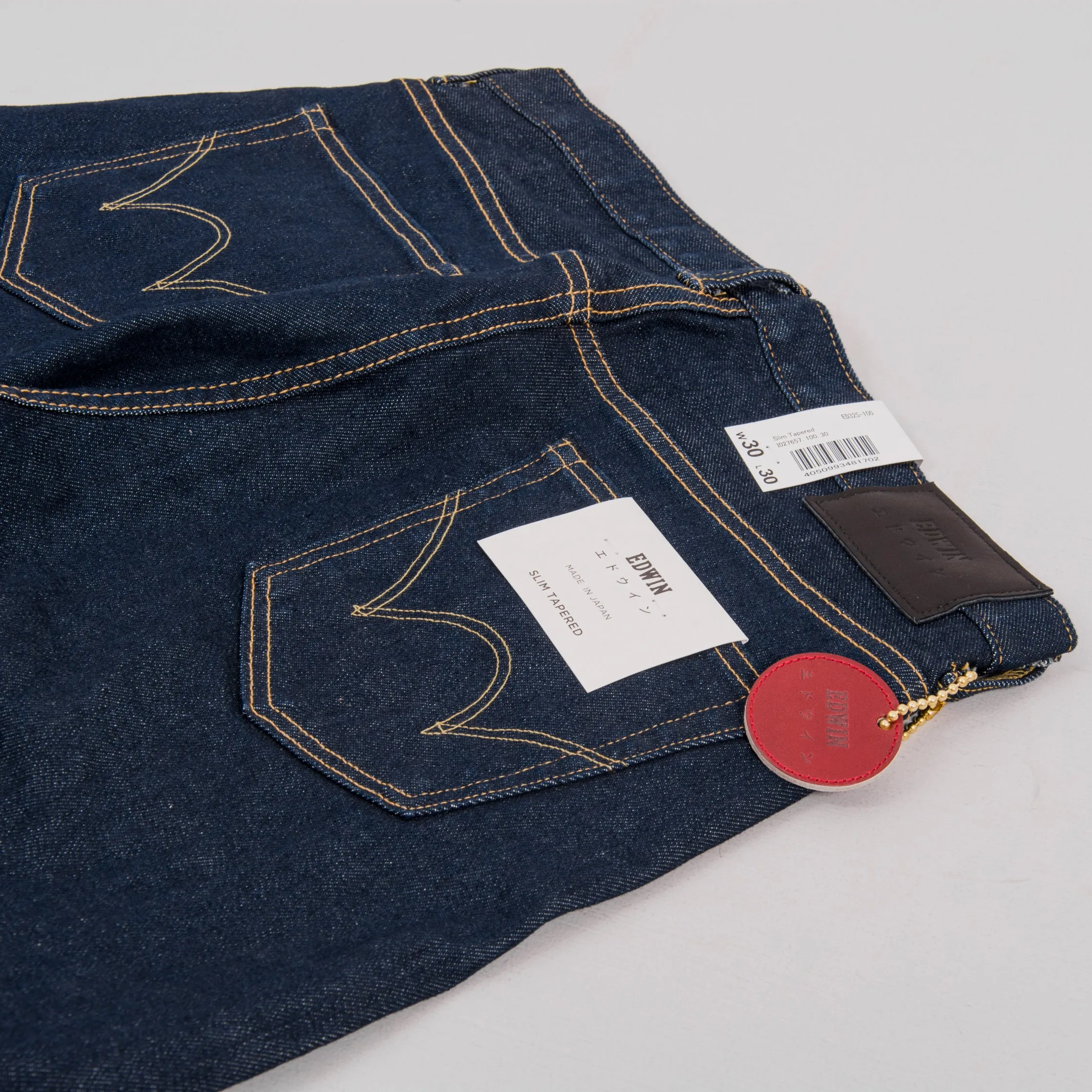 Edwin Slim Tapered Jeans - Kaihara Blue Rinsed Selvage Stretch