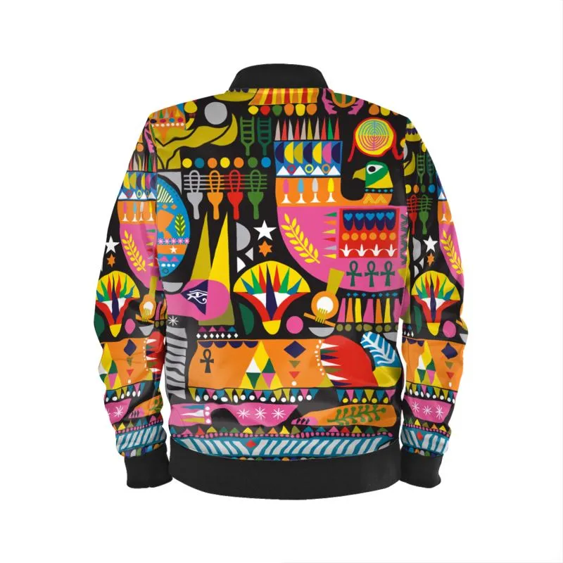 Egyptian Folklore Bomber Jacket