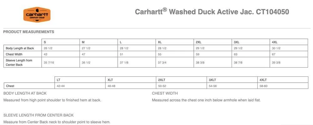 Embroidered Carhartt® Washed Duck Active Jac