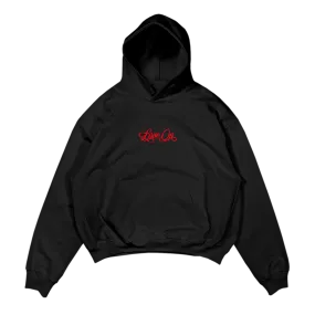 Embroidered Love On Hoodie