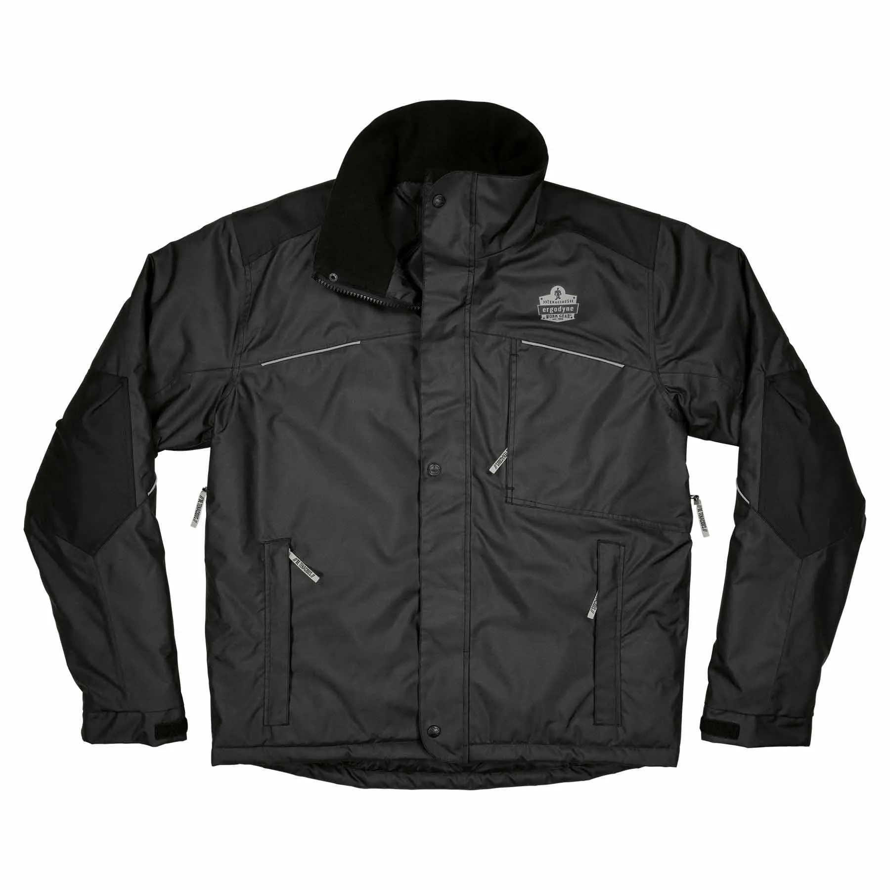 Ergodyne 41123 6467 M Black Winter Work Jacket - 300D Polyester Shell