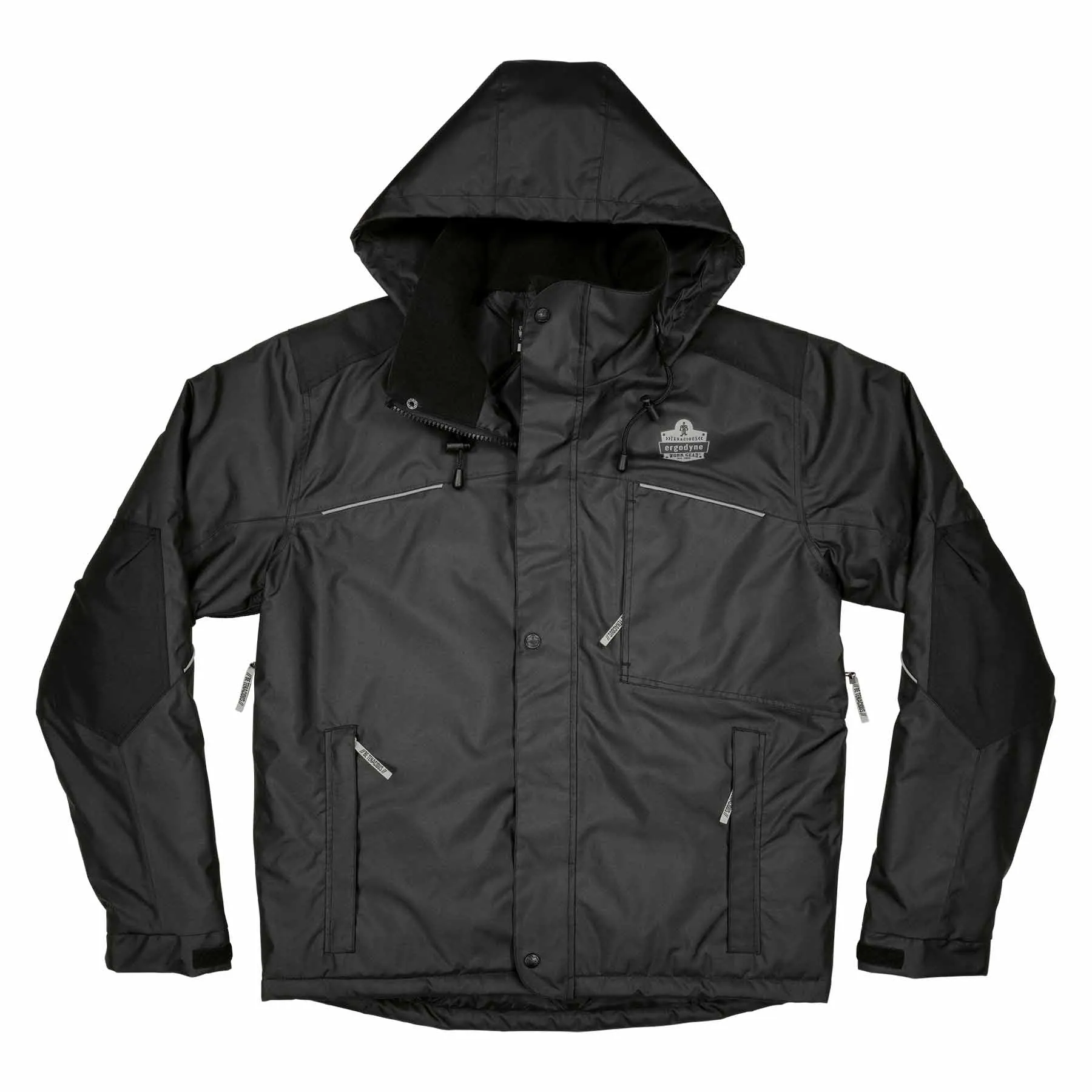 Ergodyne 41123 6467 M Black Winter Work Jacket - 300D Polyester Shell