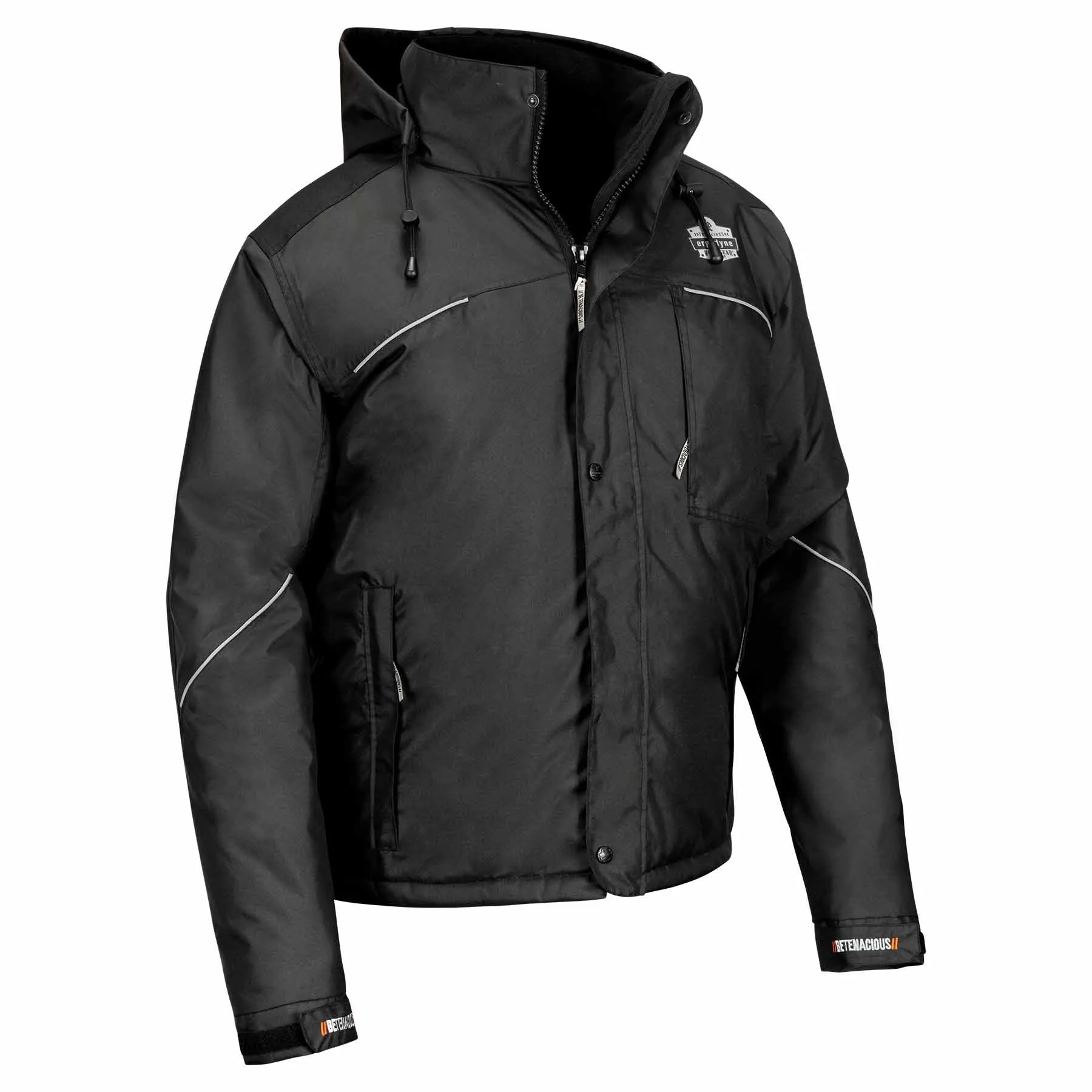 Ergodyne 41125 6467 XL Black Winter Work Jacket - 300D Polyester Shell