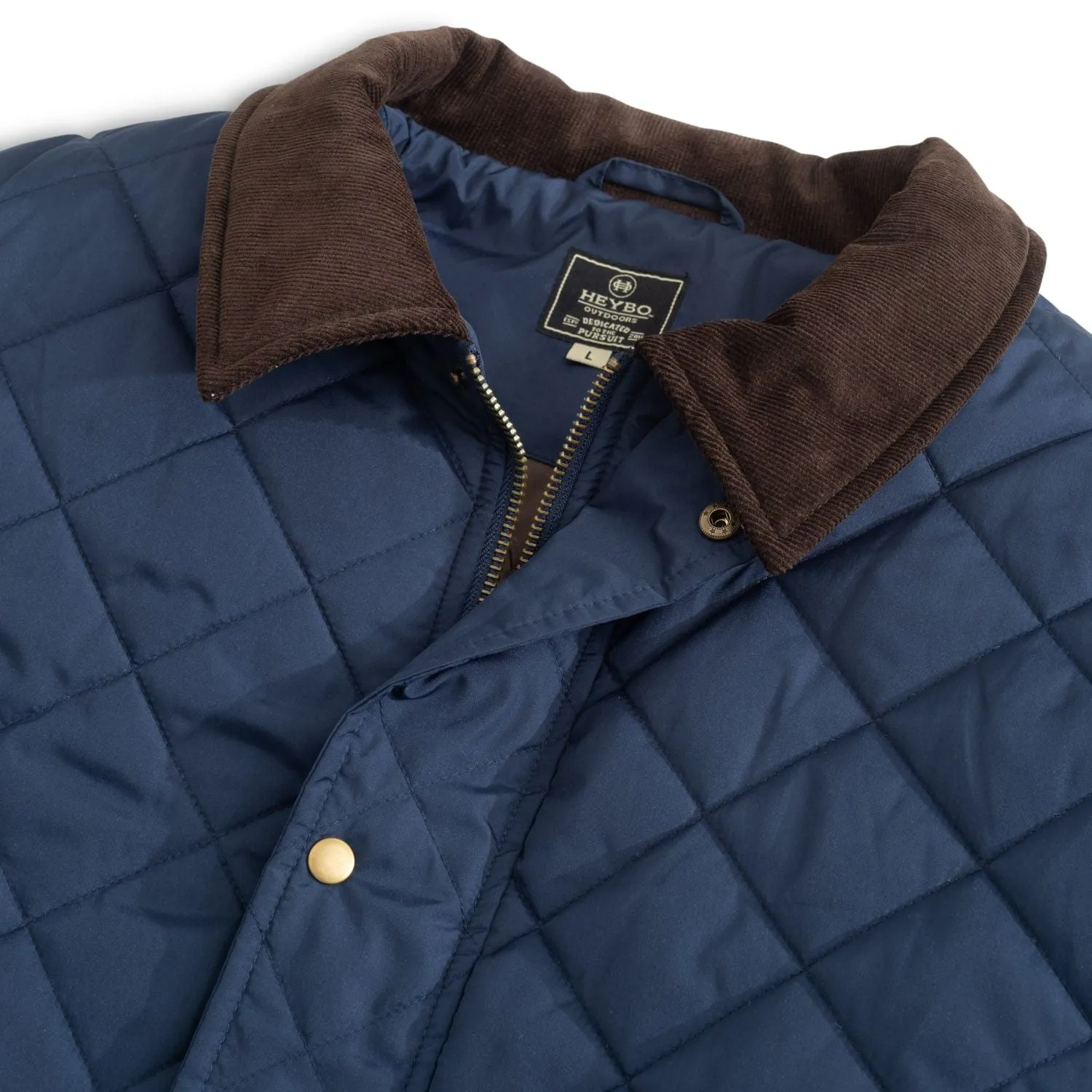 Evans Quilted Jacket: Navy