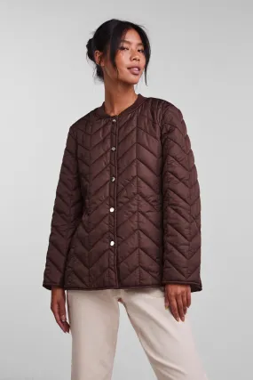 Fawn Short Quilted Jacket - Chicory Coffee