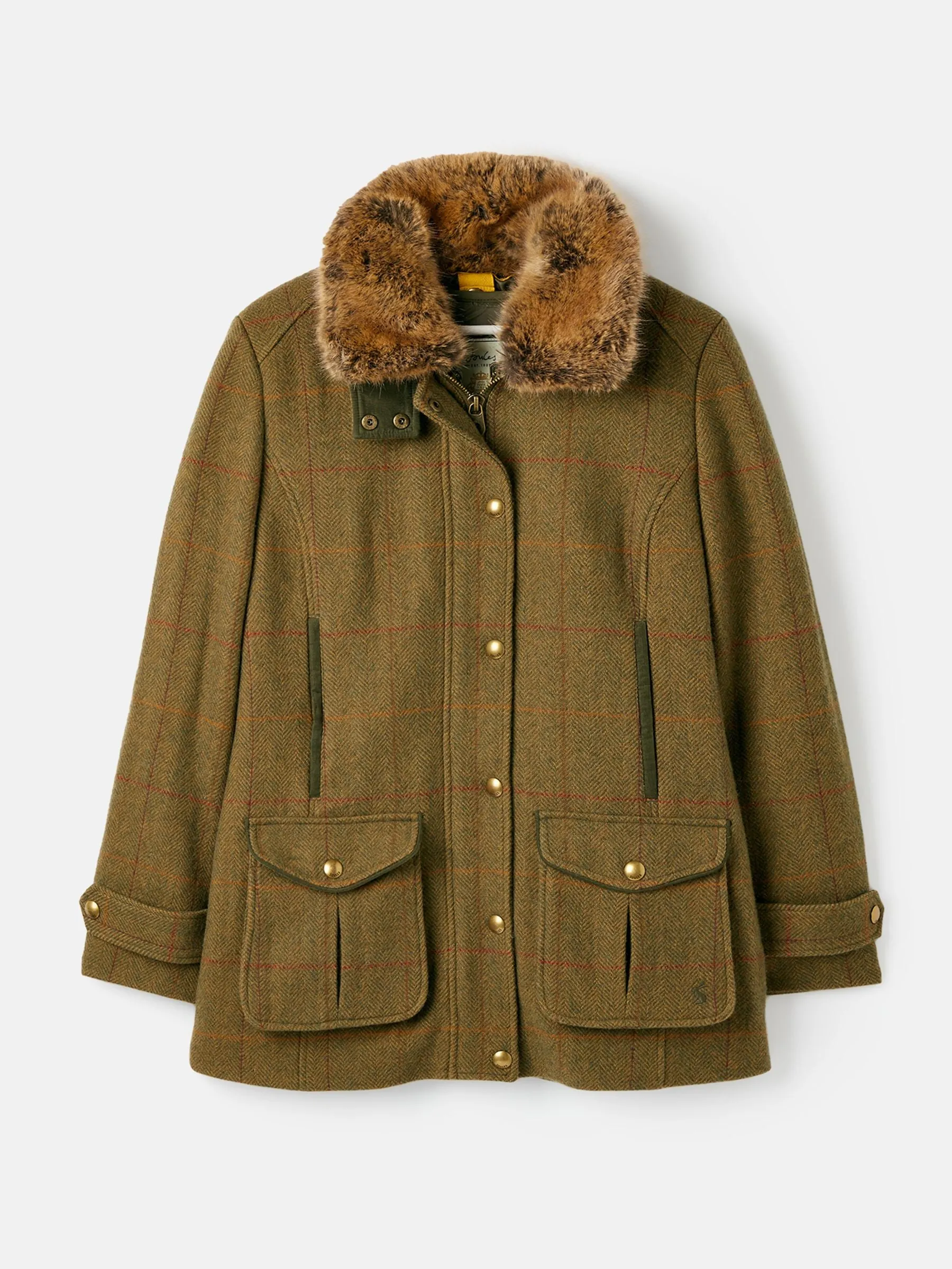 Fieldcoat Luxe Tweed Jacket With Removable Gilet - Green Tweed