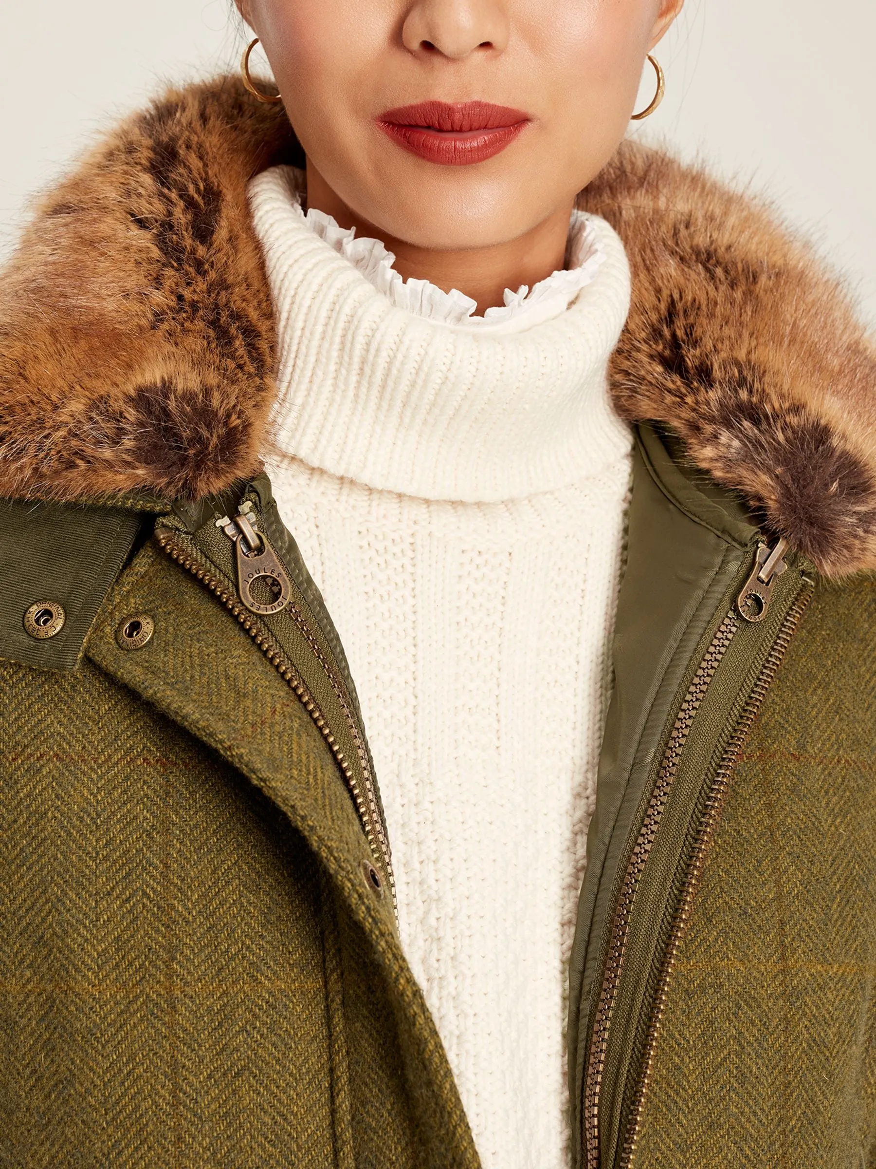 Fieldcoat Luxe Tweed Jacket With Removable Gilet - Green Tweed