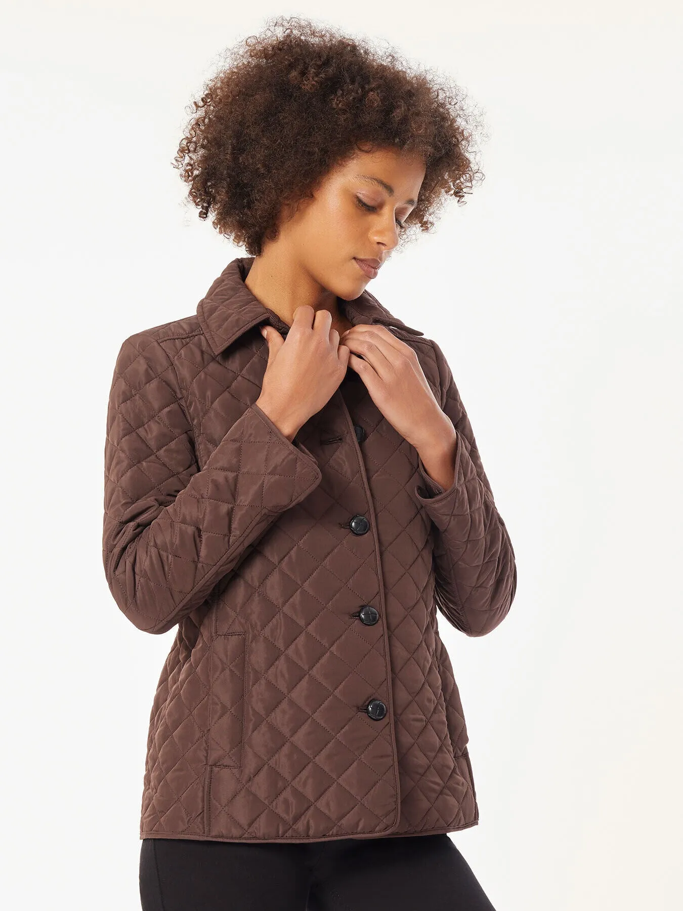 Five-Button Quilted Jacket