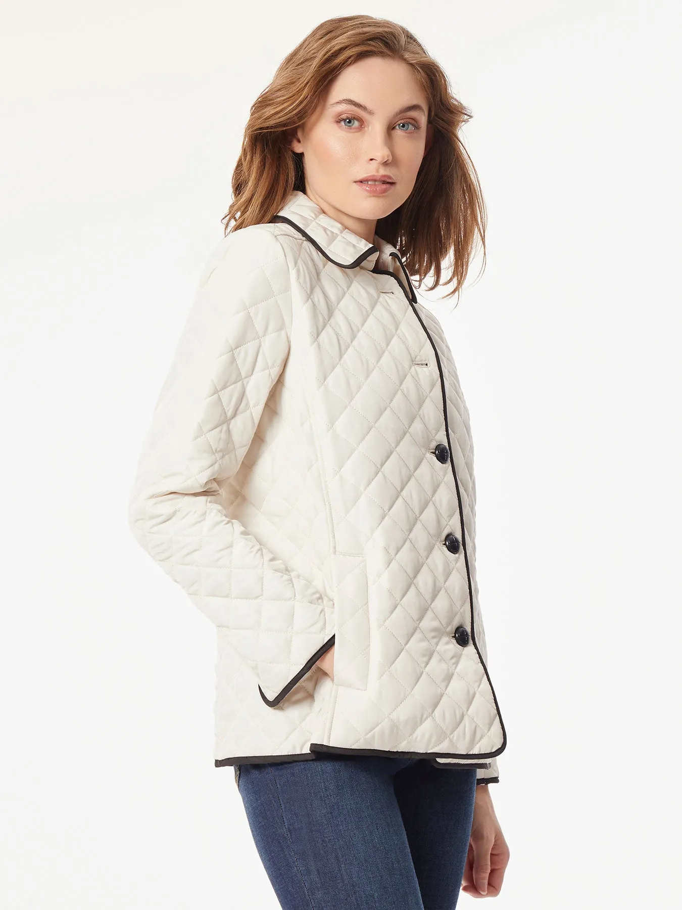 Five-Button Quilted Jacket