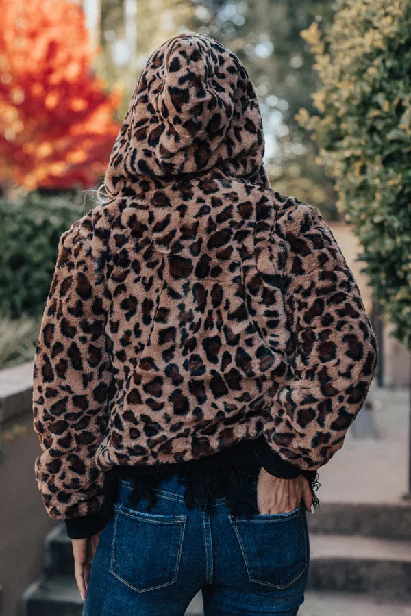 Forever On My Heart Plush Leopard Jacket