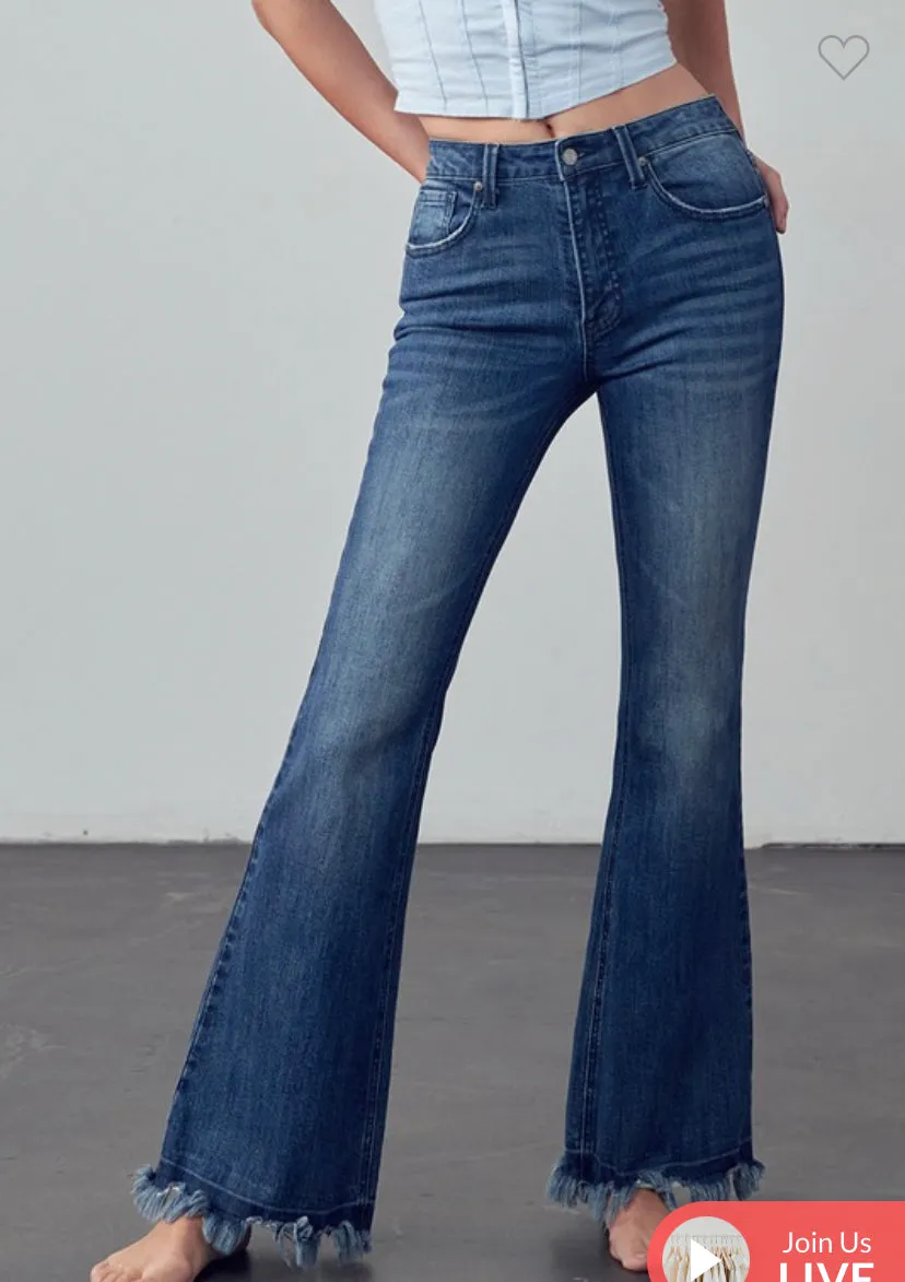 Frayed Edge boot Leg Jeans