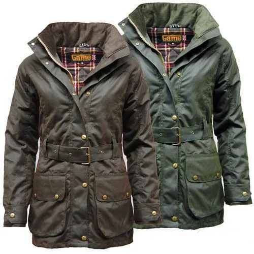 Game Cantrell Padded Antique Waxed Jacket | Premium Ladies Wax Jacket, Made in the UK