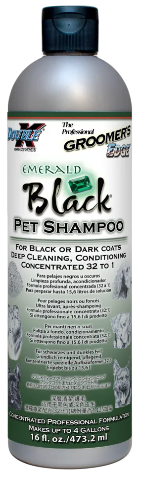 Groomer's Edge Emerald Black Shampoo - 16oz