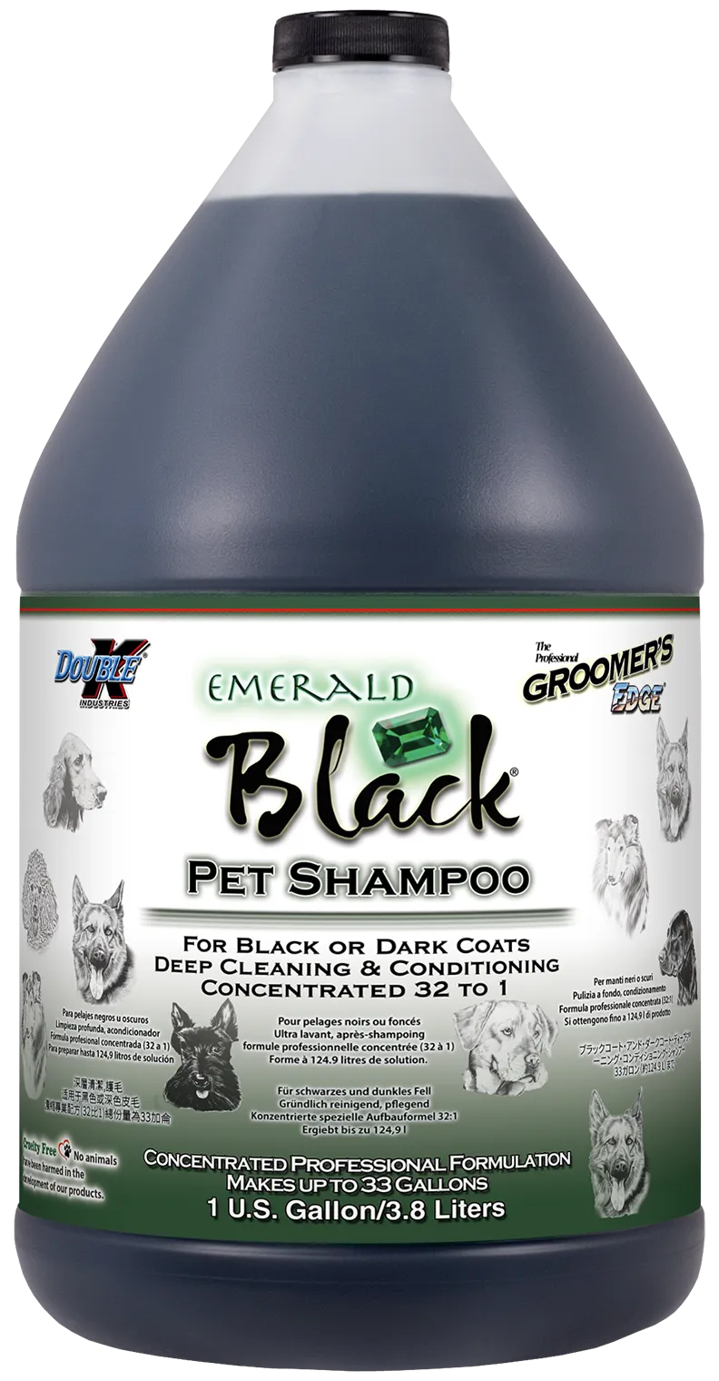 Groomer's Edge Emerald Black Shampoo - Gallon