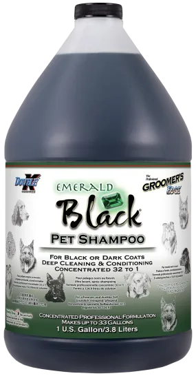 Groomer's Edge Emerald Black Shampoo - Gallon