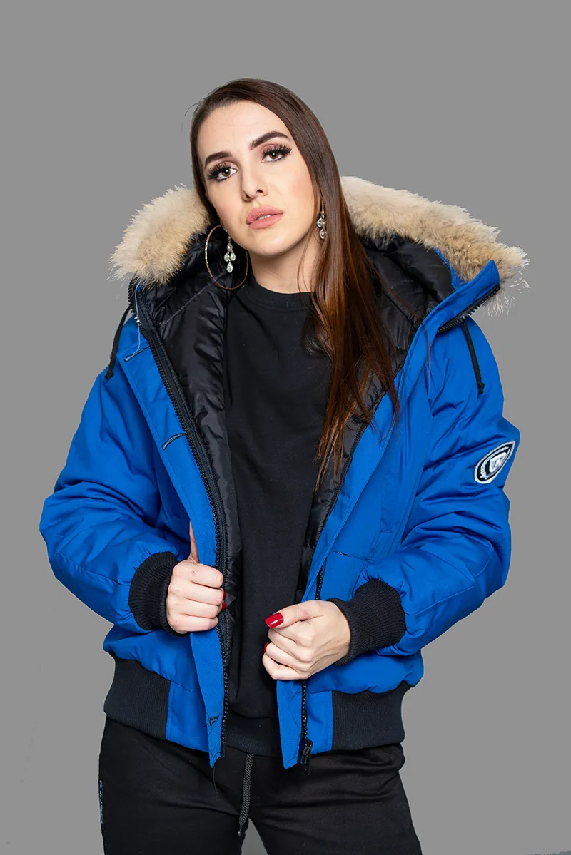 Gully Klassics Blue Down Bomber Jacket