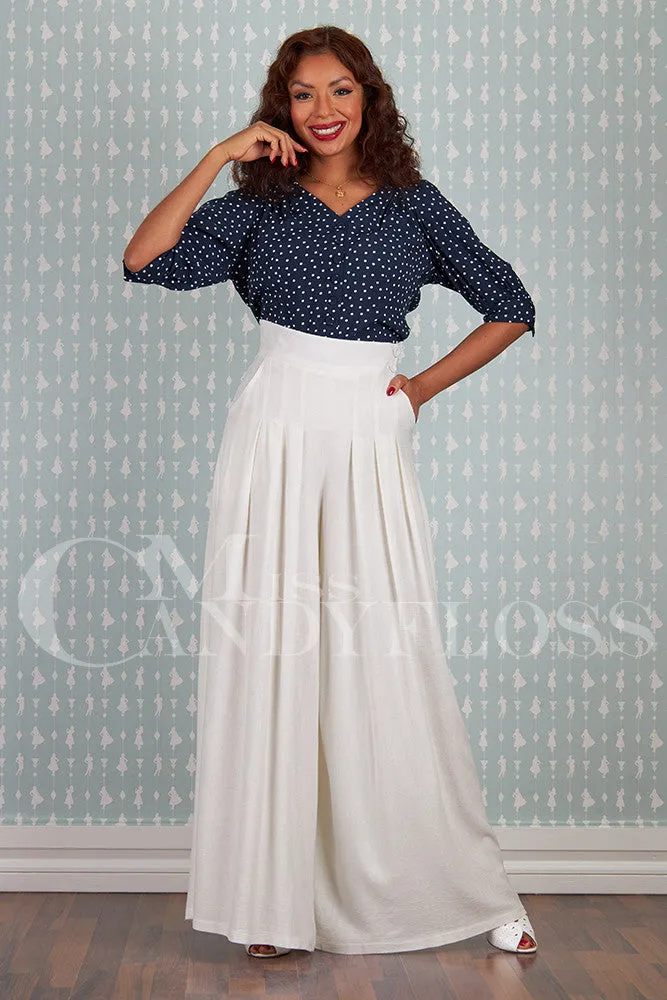 Harper-May Linen palazzo pants by Miss Candyfloss