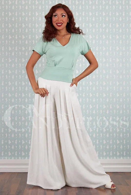 Harper-May Linen palazzo pants by Miss Candyfloss