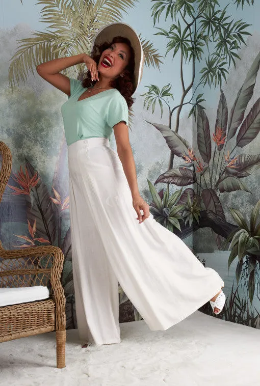 Harper-May Linen palazzo pants by Miss Candyfloss