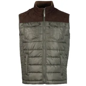 HOOEY PACKABLE VEST Olive & Brown