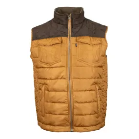 HOOEY PACKABLE VEST TAN & BROWN