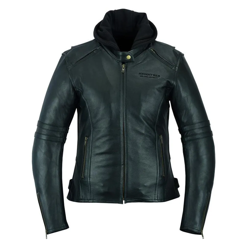 JR HAWKEBURY LEATHER JACKET w/HOOD - WOMENS JRJ10024