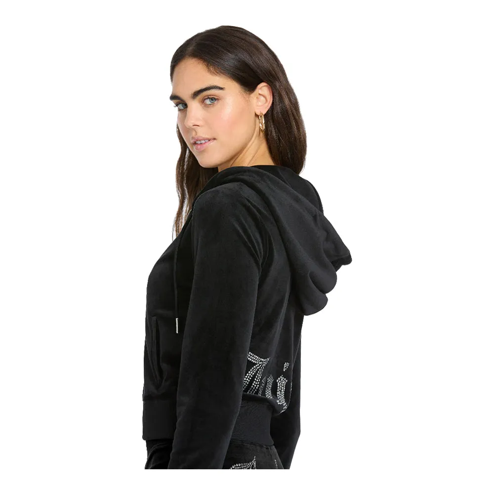 Juicy Couture Women's OG Big Bling Velour Hoodie