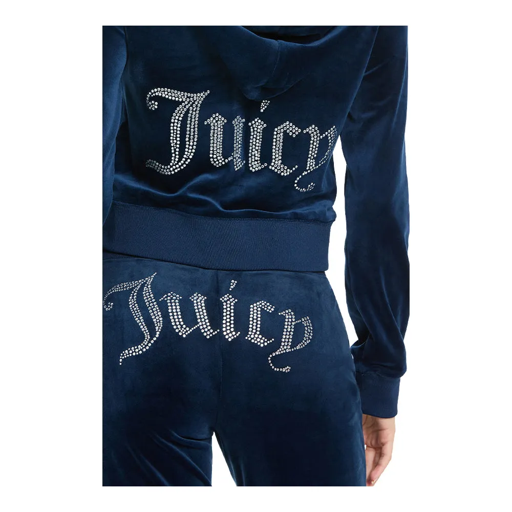 Juicy Couture Women's OG Big Bling Velour Hoodie