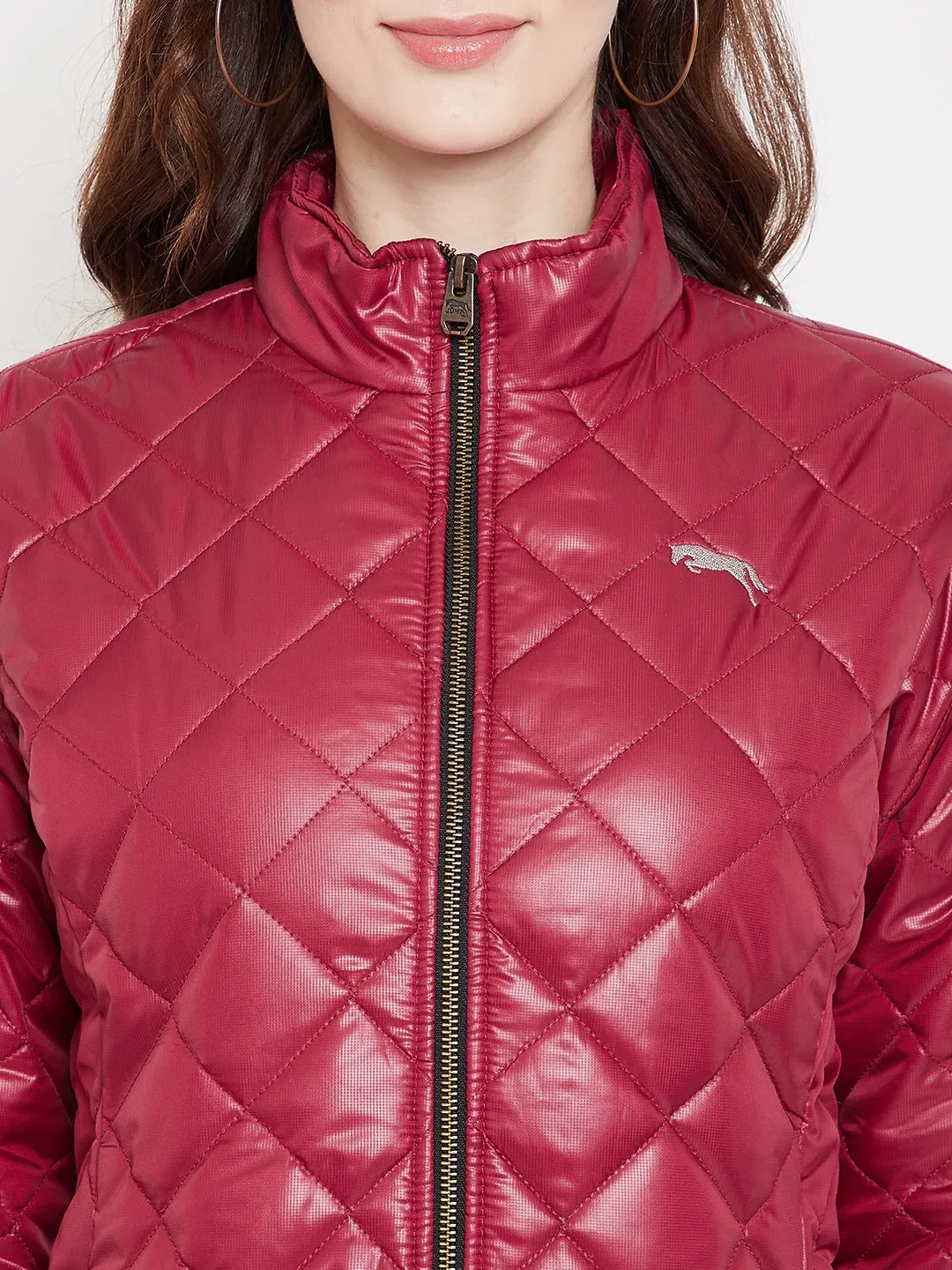 JUMP USA Women Red Quilted Jackets