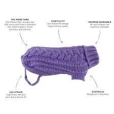 JUMPER HUSKIMO FRENCHKNIT LAVENDER 22CM