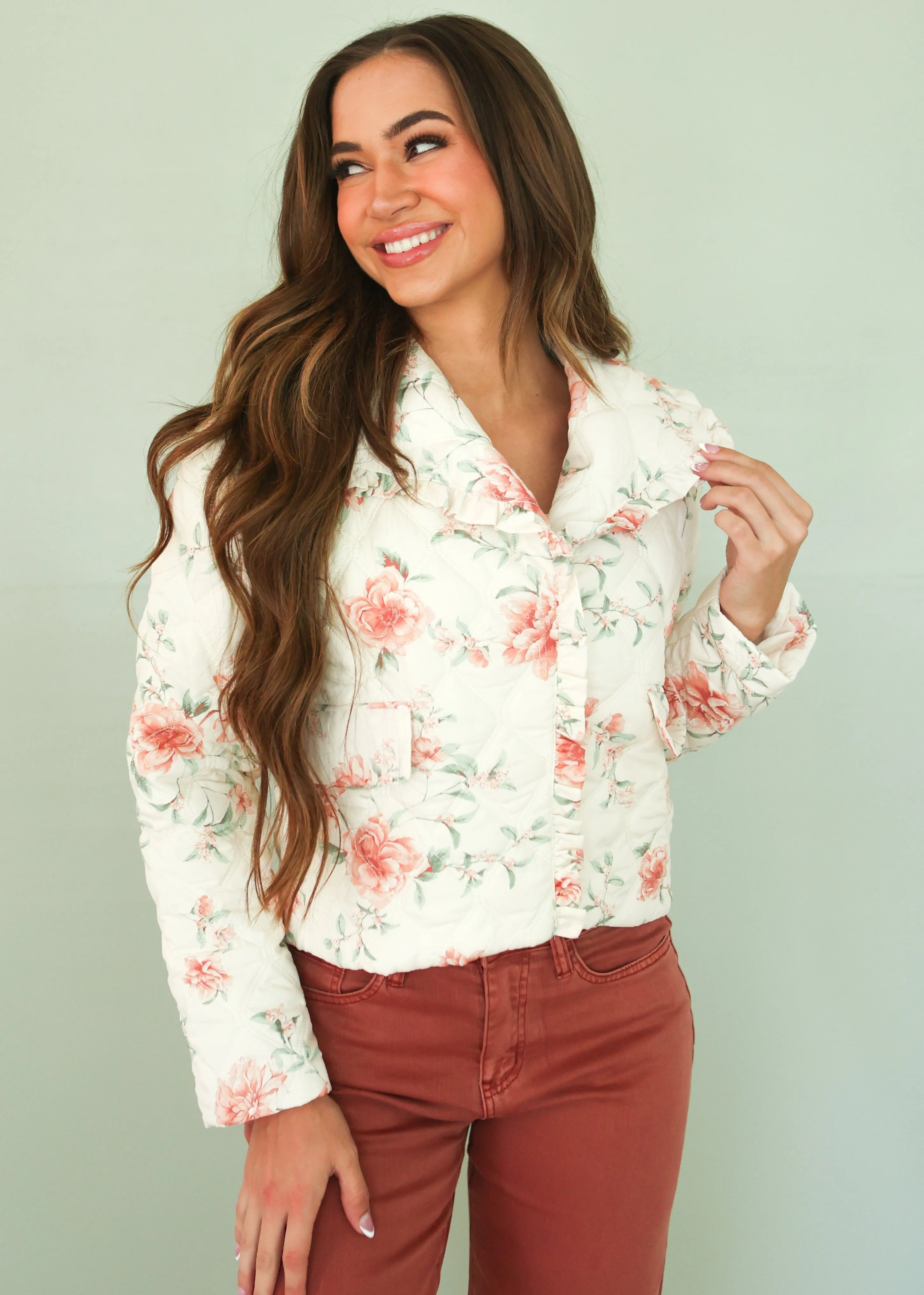 Kaitlin Quilted Floral Jacket