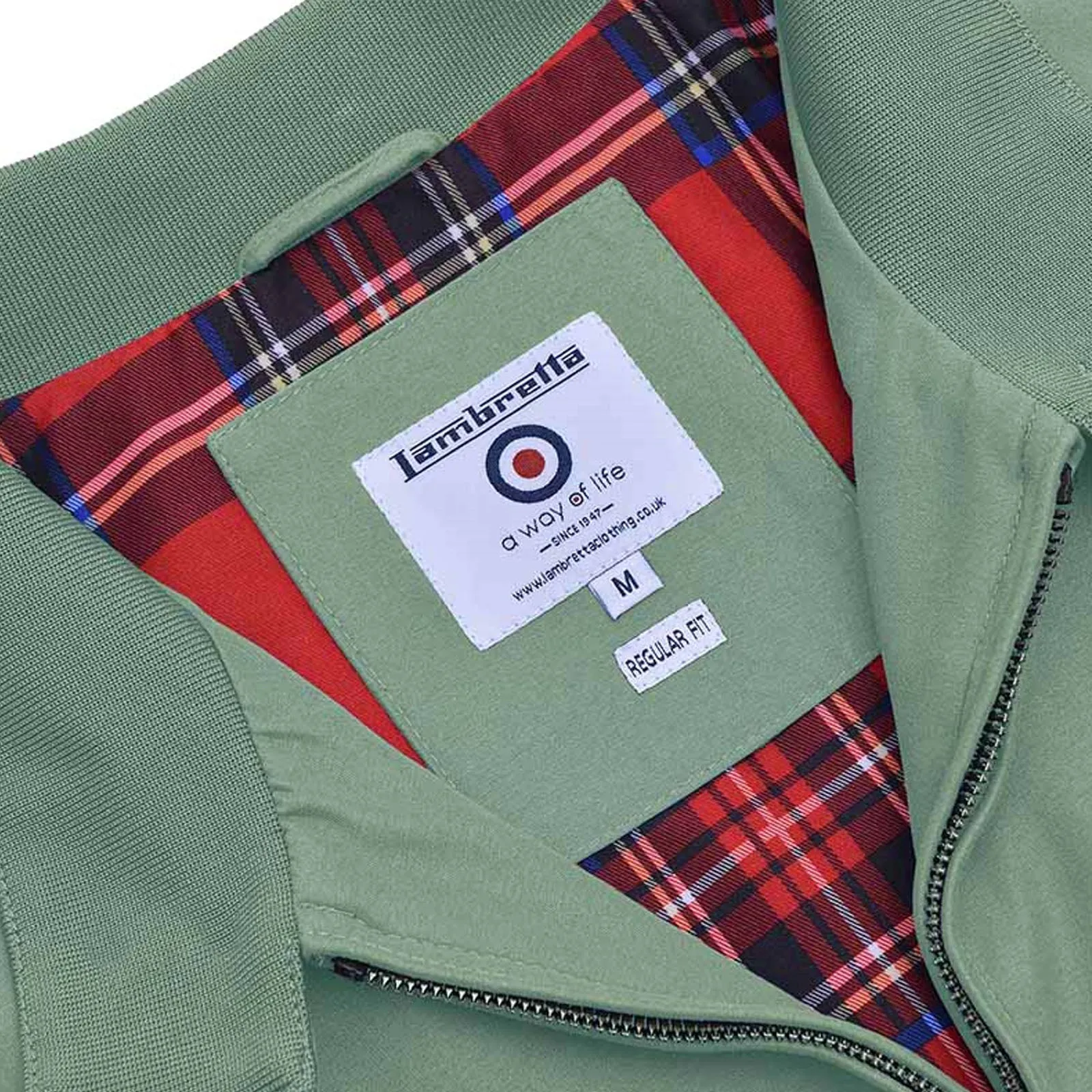 Lambretta Mens Shower Resistant Harrington Bomber Jacket