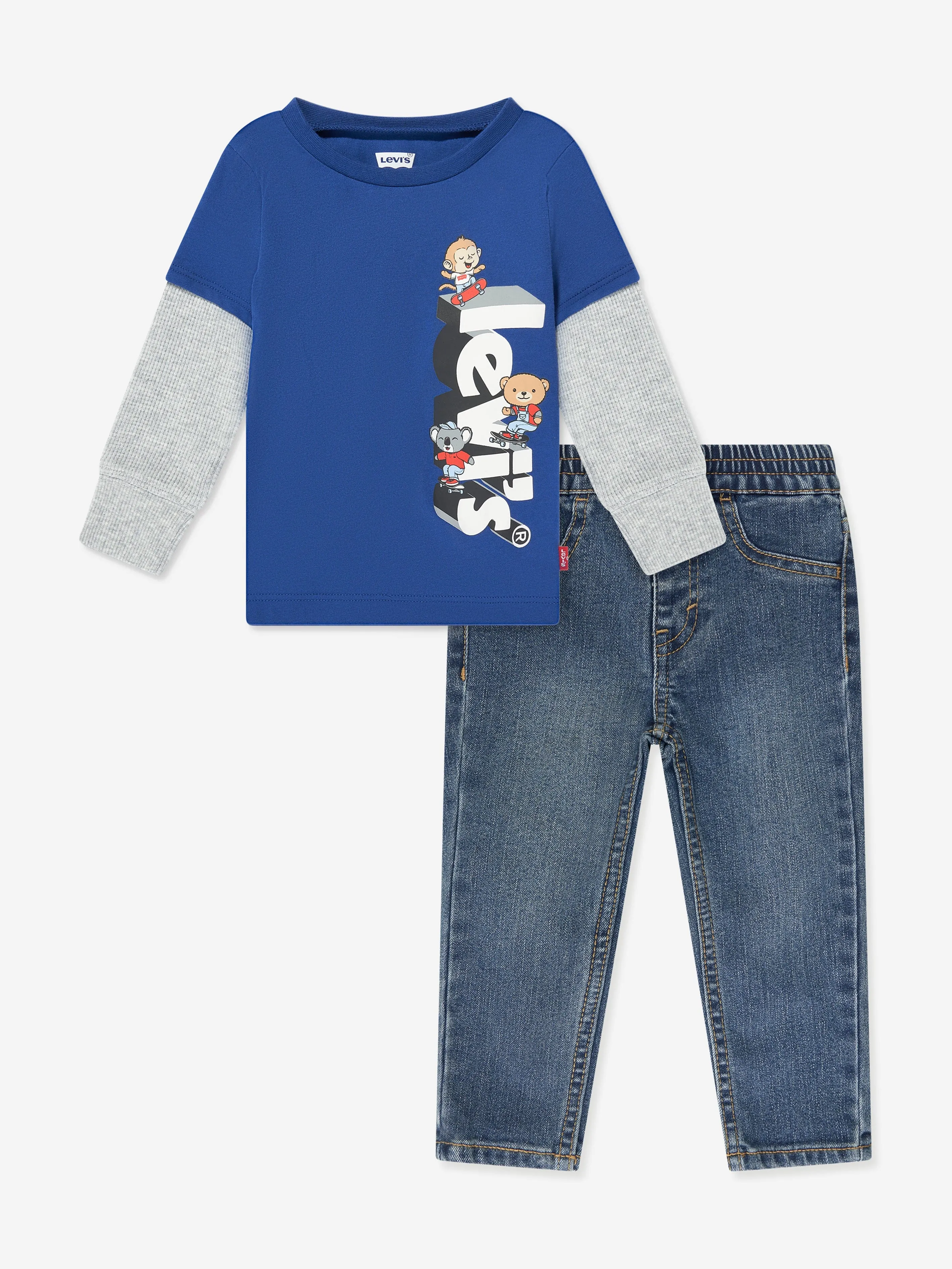 Levi's Baby Boys T-Shirt And Jeans Set in Blue