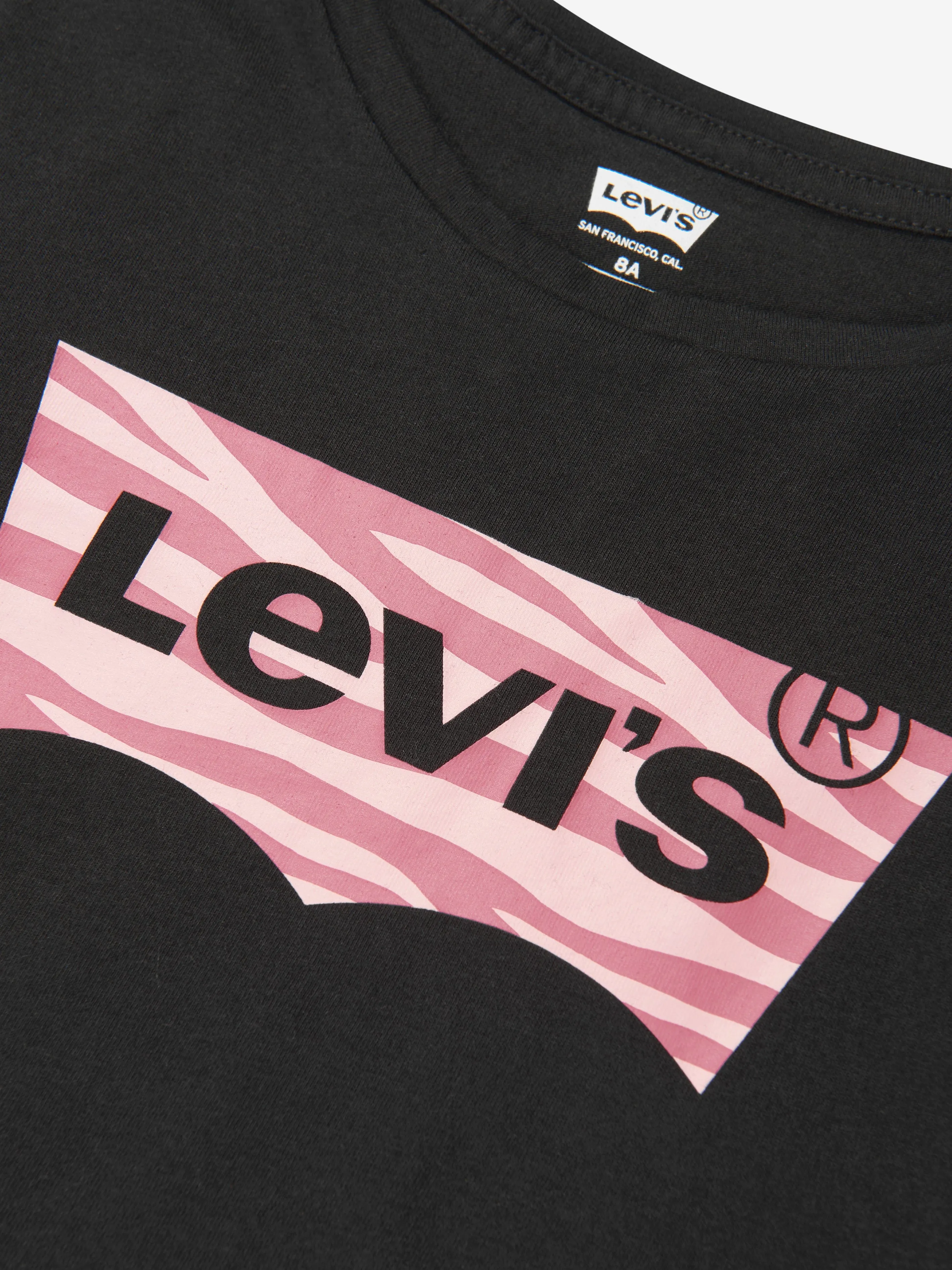 Levi's Girls Zebra Batwing T-Shirt in Black