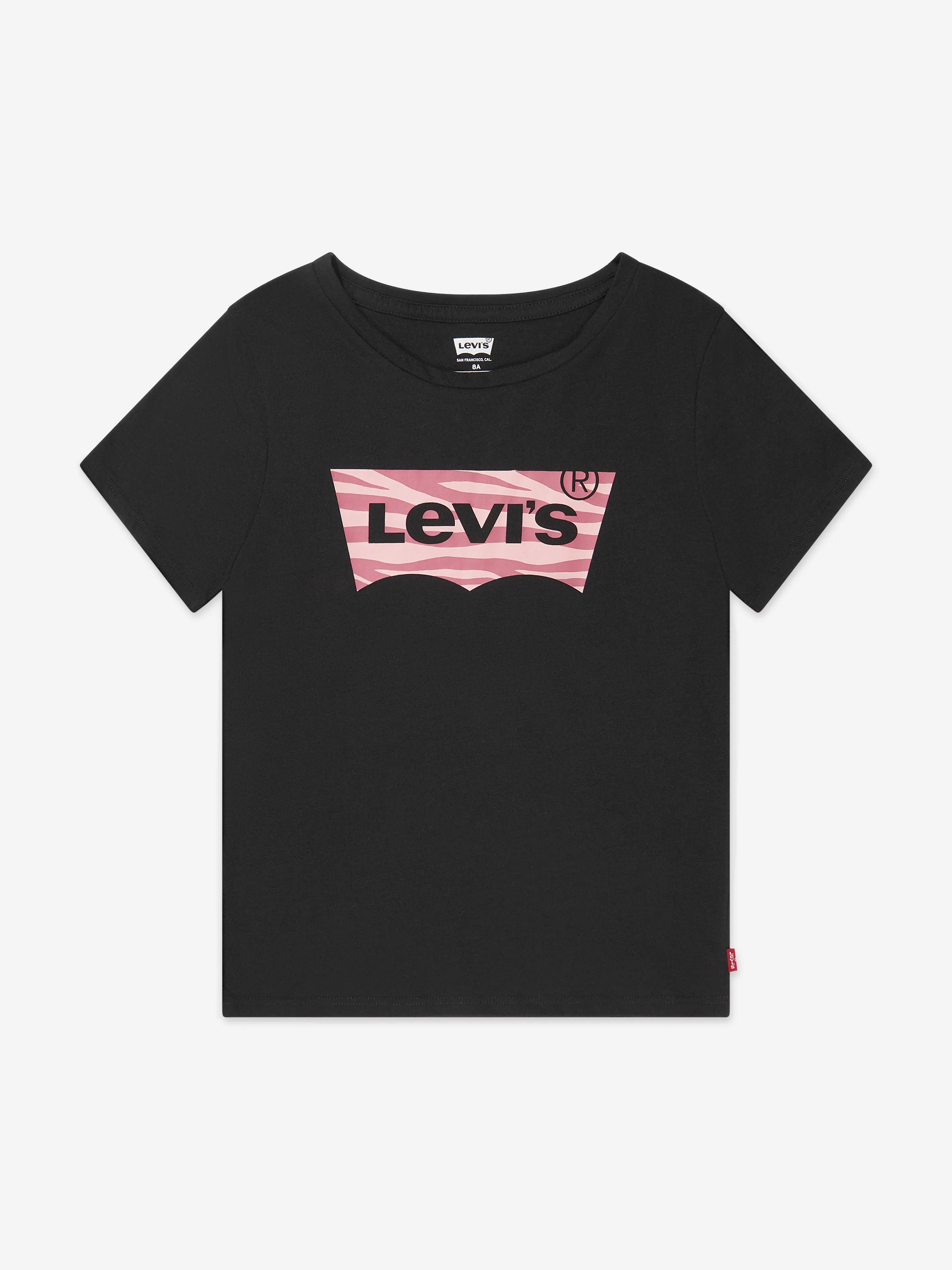 Levi's Girls Zebra Batwing T-Shirt in Black