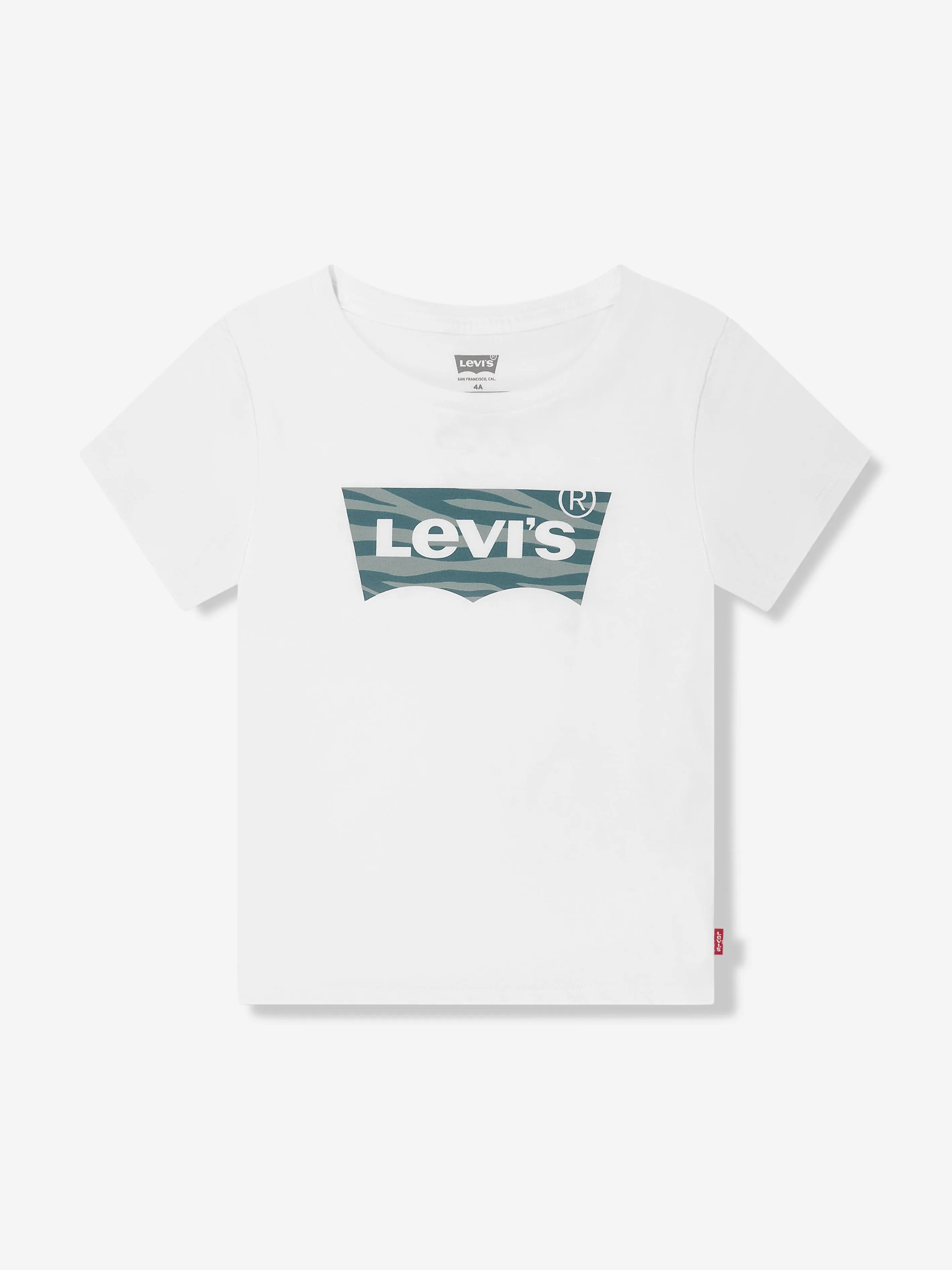 Levi's Girls Zebra Batwing T-Shirt in White