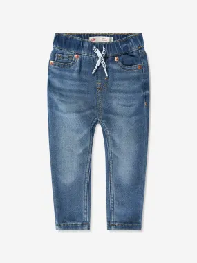 Levi's Wear Baby Boys Skinny Dobby Pull On Jeans in Blue