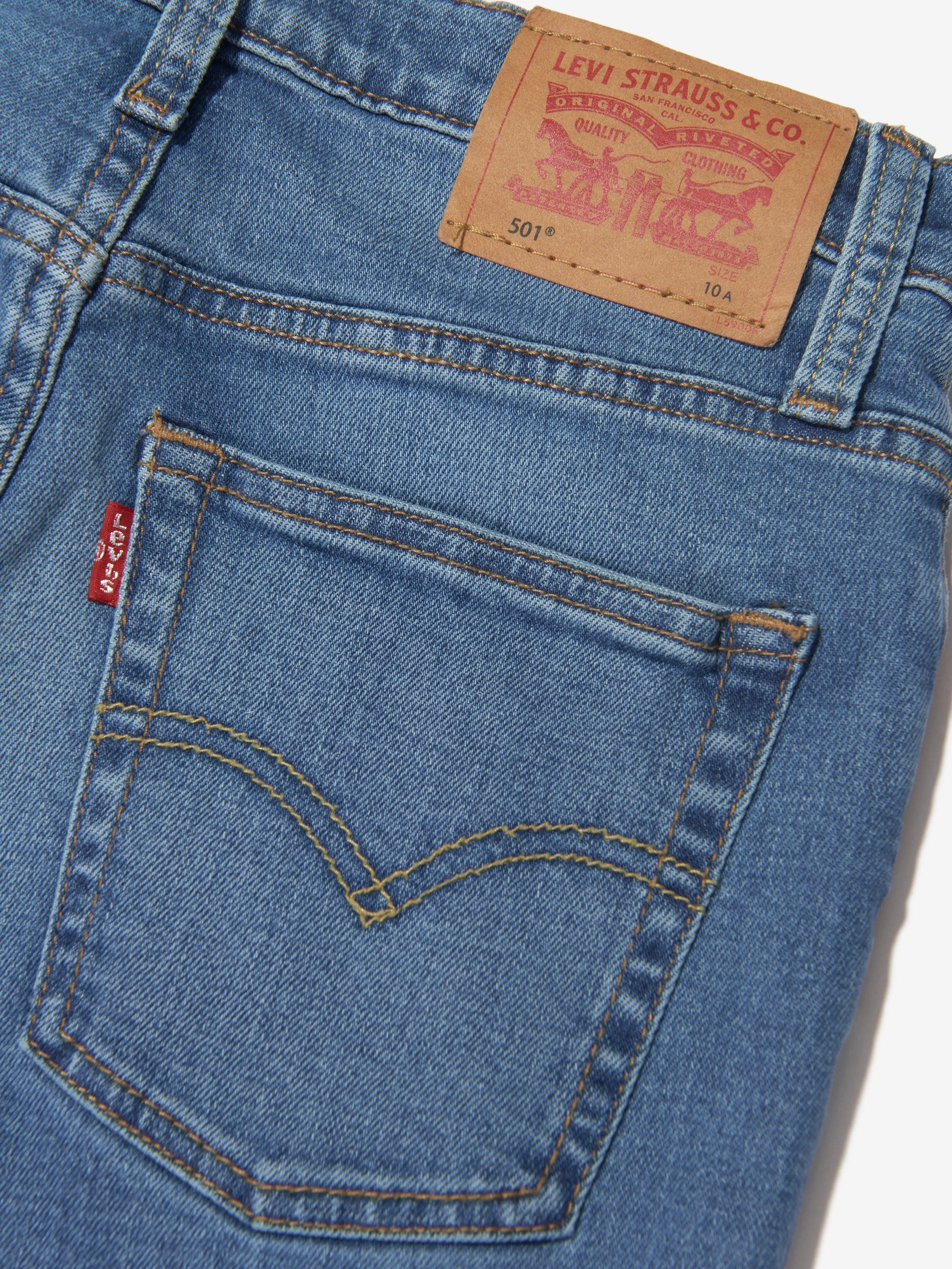 Levi's Wear Boys 501Original Denim Jeans in Blue