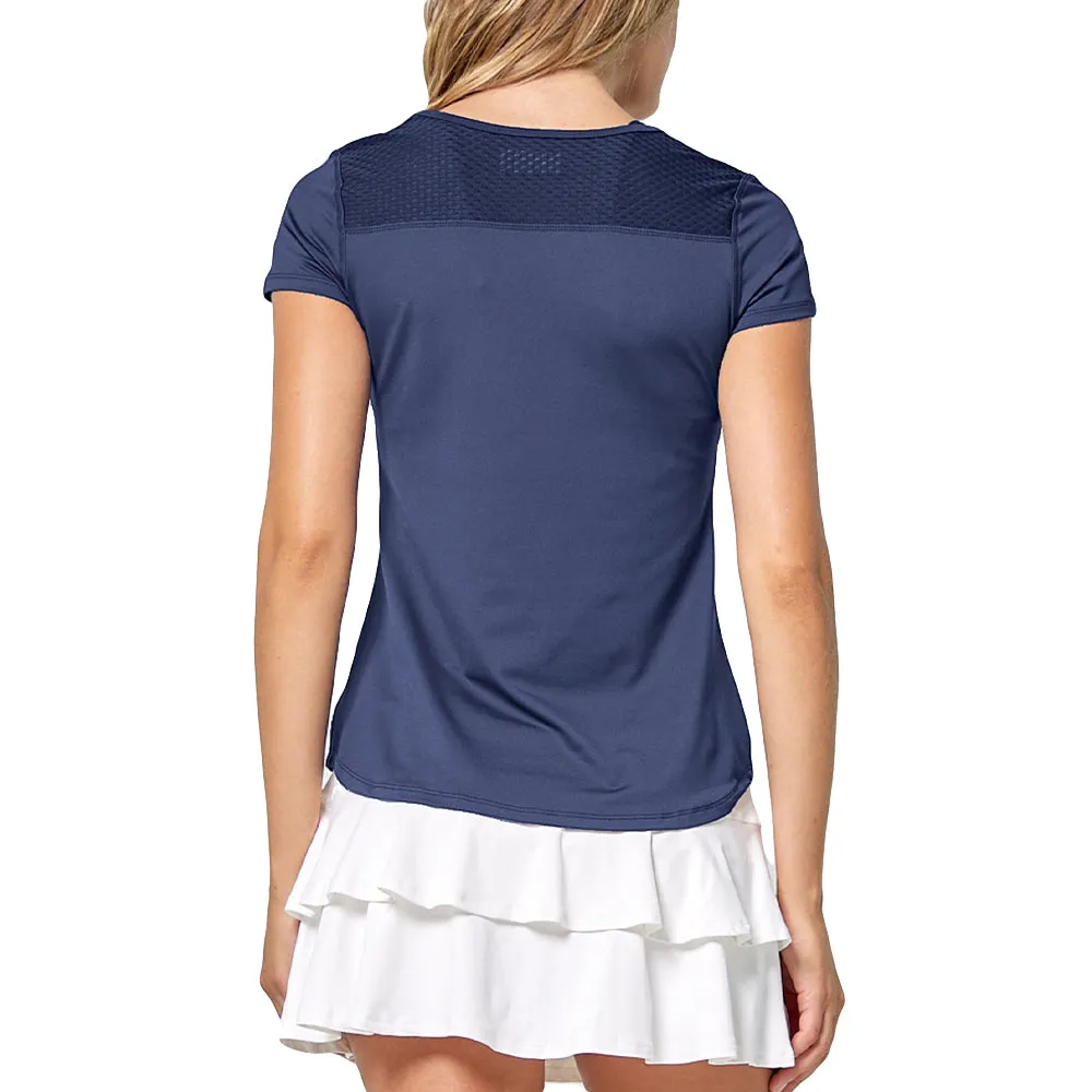 Lija Elite Deep V Tee (Women's) - Dark Navy