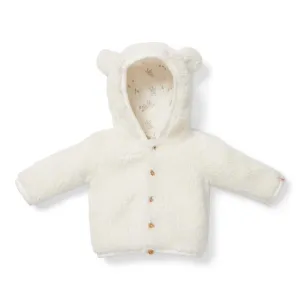 Little Dutch Teddy Jacket Baby Bunny | Off-white