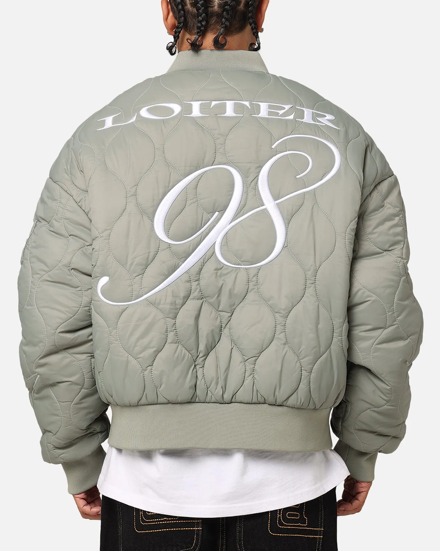 Loiter Kraven Reversible Bomber Jacket Green