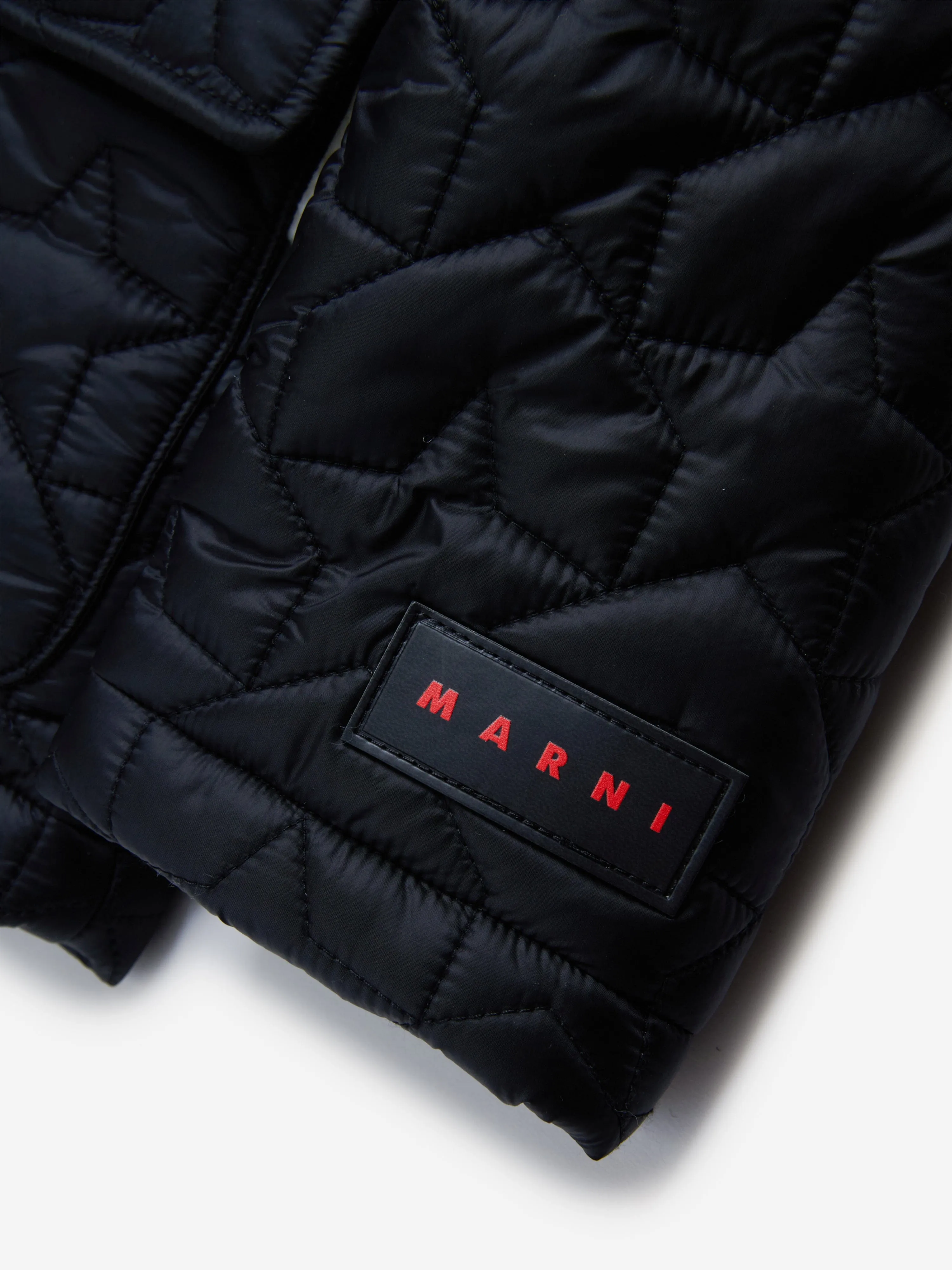 MARNI Kids Quilted Jacket in Black