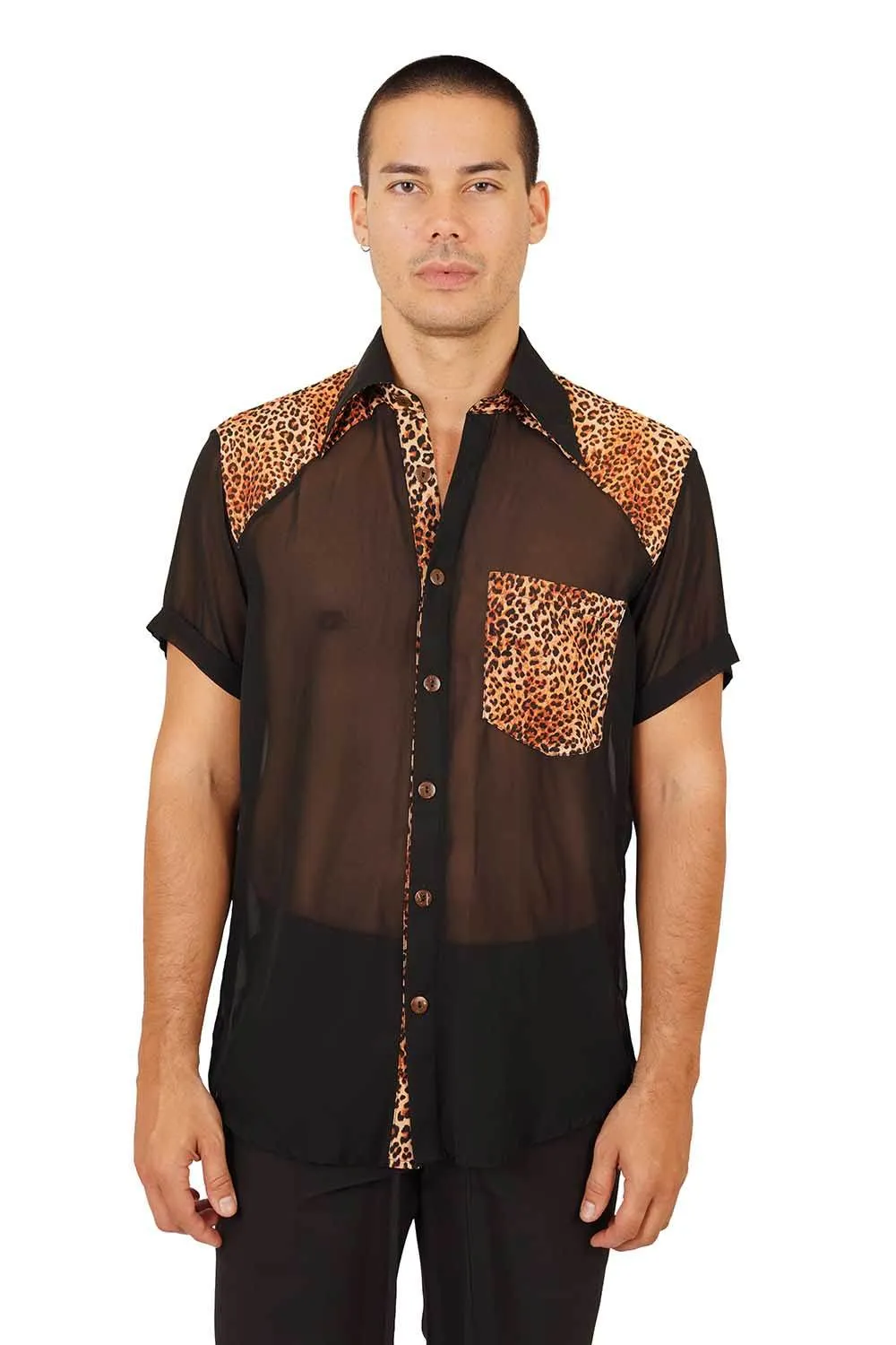 Mens Animal Print Shirt