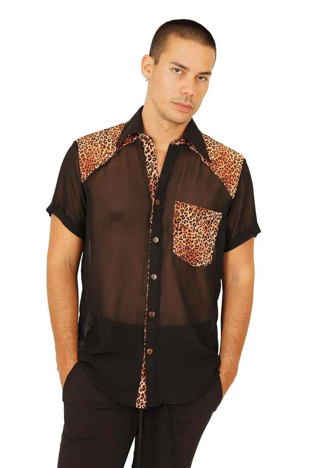 Mens Animal Print Shirt