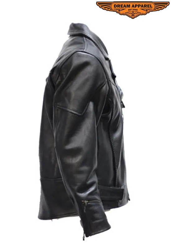 Mens Braided Pisto Pete Motorcycle Jacket