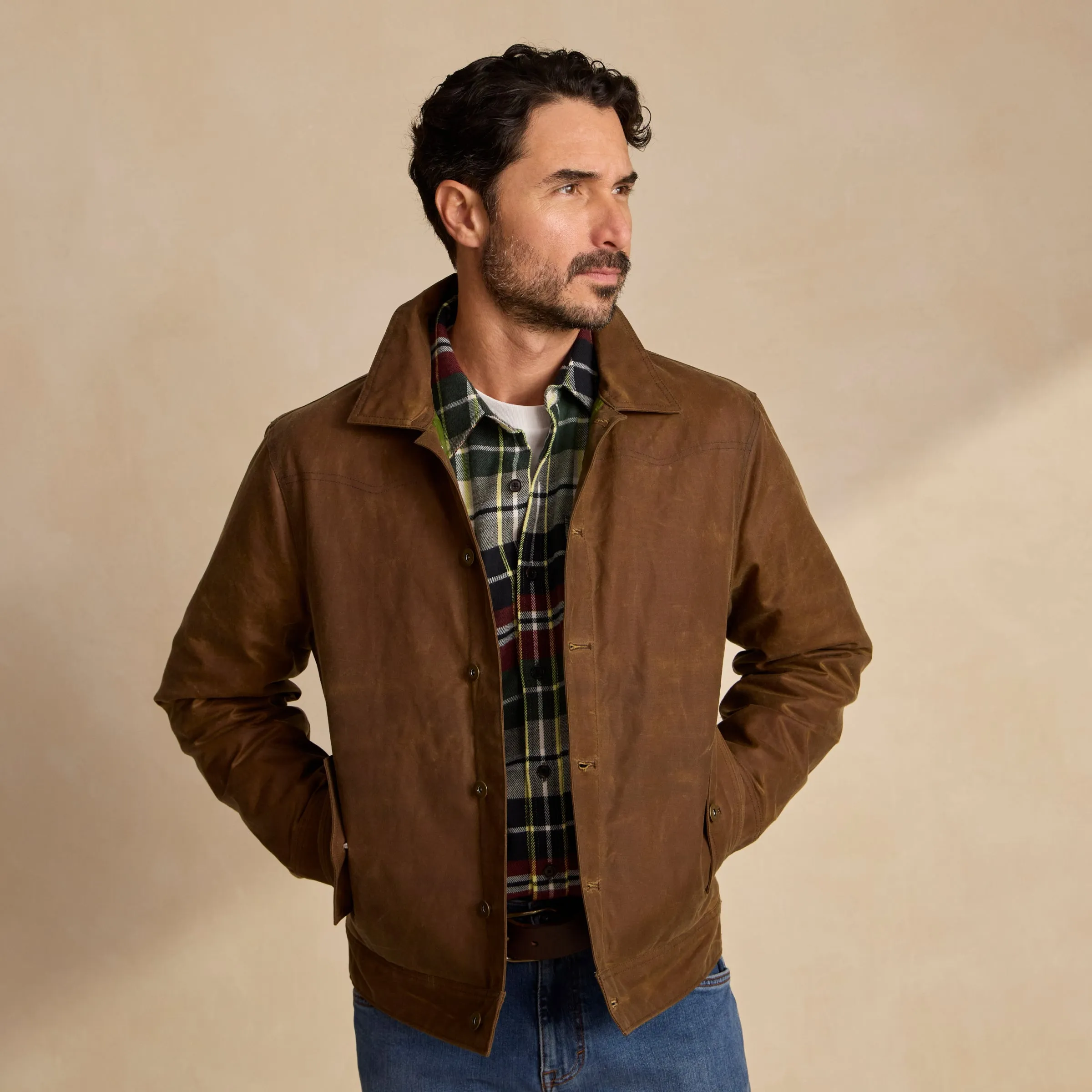 Men's Buckaroo Waxed Canvas Trucker Jacket