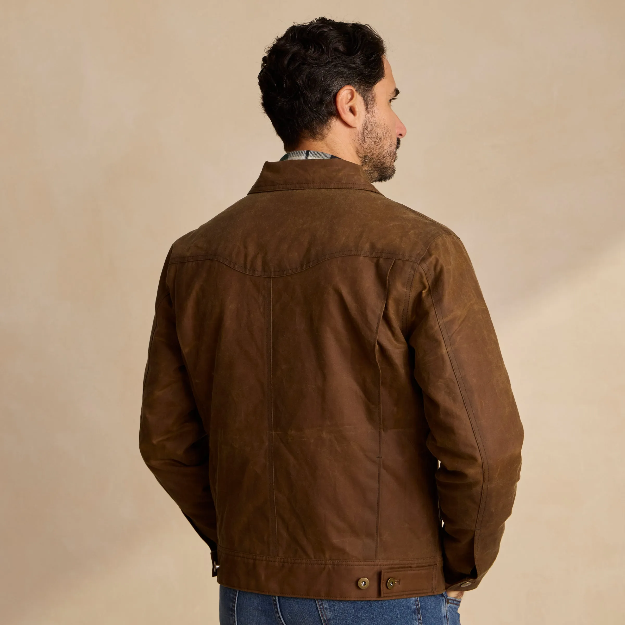 Men's Buckaroo Waxed Canvas Trucker Jacket