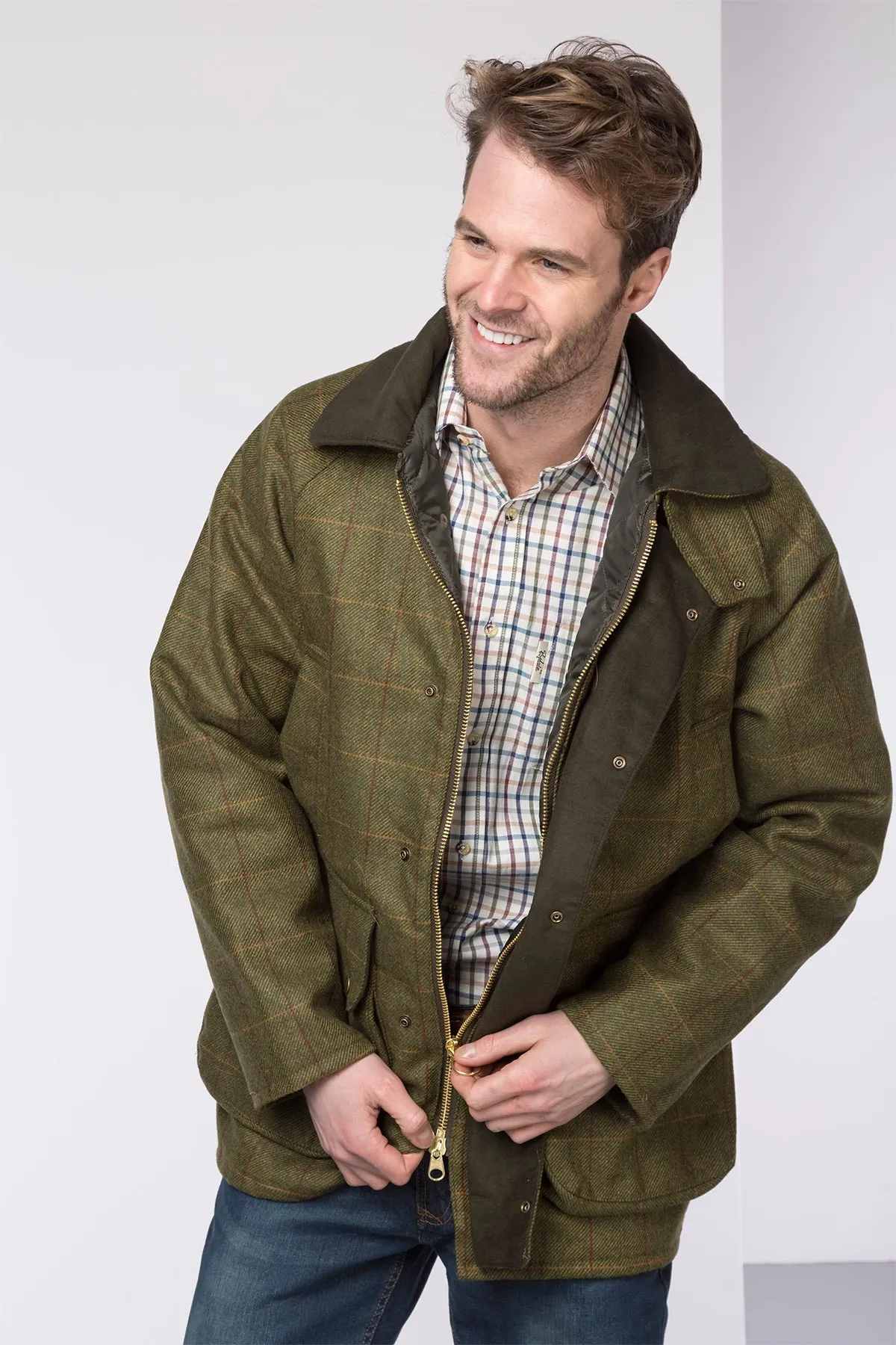 Men's English Tweed Shooting Jacket - Derby