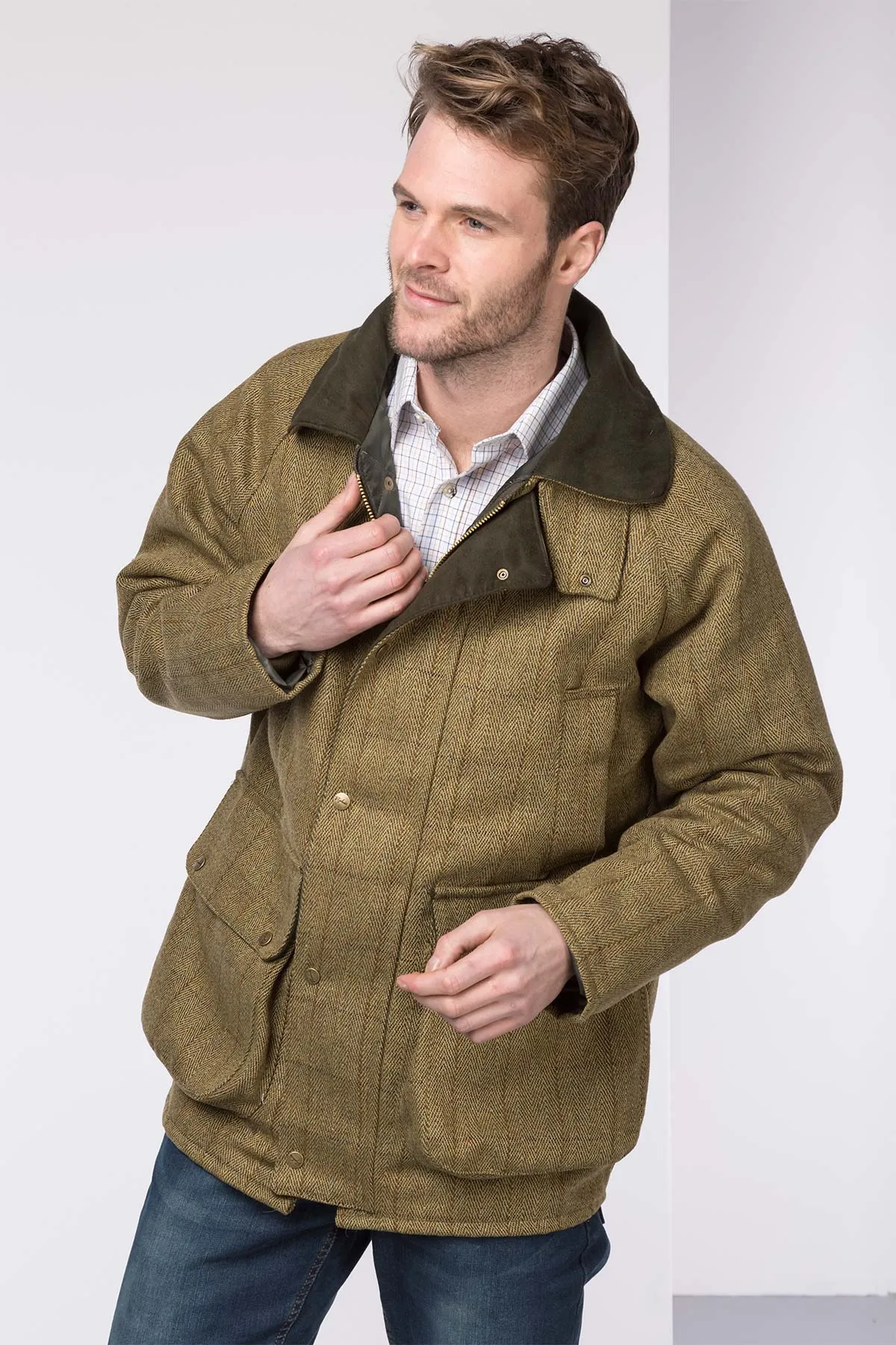 Men's English Tweed Shooting Jacket - Derby