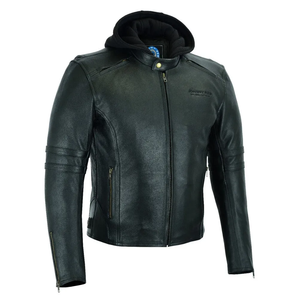 MEN'S HAWKESBURY LEATHER JACKET | REMOVABLE HOOD JRJ10034